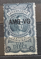 TRIESTE A - AMG VG - MARCA DA BOLLO  ATTI AMMINISTRATIVI LIRE 10 - Revenue Stamps