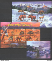 Pk014 Maldives Fauna Prehistoric Animals Bl+2Kb Mnh Stamps - Sonstige & Ohne Zuordnung