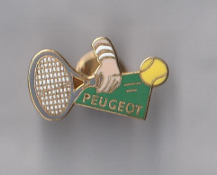 PIN'S THEME SPORT  TENNIS   SPONSOR  PEUGEOT SIGN DEMONS ET MERVEILLES - Tenis