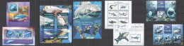 Eb184 Sharks Fauna Marine Life ! 4Kb+4Bl Mnh - Vie Marine