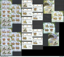 Bu072 Imperf,Perf 2012 Burundi Dinosaurs Protection Nature Fauna ! 12Kb+12Bl Mnh - Préhistoriques