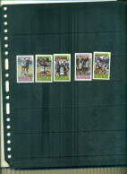 CENTRAFRICAINE MEDAILLES J.O. MOSCOU III BASKET-BALL 5 VAL SURCHARGES NEUFS A PARTIR DE 2  EUROS - Estate 1980: Mosca