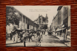 54 - NANCY : L'Eglise ST SEBASTIEN Et Le Marché - Nancy