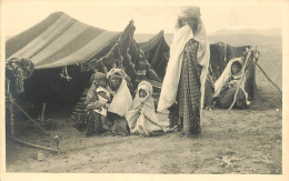 Algérie - Batna - Campement D'une Famille Arabe De La Région De Batna - Animée - Carte Photo - CPA - Voir Scans Recto-Ve - Batna