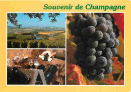 Vignes - Champagne - Multivues - Raisins - CPM - Voir Scans Recto-Verso - Wijnbouw