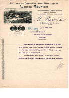 ALLIER COMMENTRY  CONSTRUCTIONS  METALLIQUES  M BESSE ANNEE 1927  FORMAT A4 - Artigianato