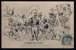 Carte Satirique à L'Adresse De Victor Augagneur, Gouverneur Général De Madagascar (1905-1909) - Madagascar