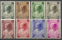 Belgique - Princesse Josephine-Charlotte - N°458à465 * - Unused Stamps