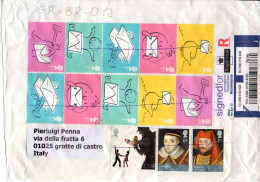 Philatelic Envelope With Stamps Sent From UNITED KINGDOM To ITALY - Cartas & Documentos