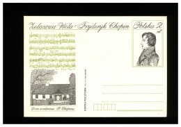 POLONIA POLSKA -  Cartolina Intero Postale - FRYDERYK CHOPIN - Postwaardestukken