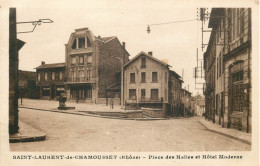 RHONE  SAINT LAURENT DE CHAMOUSSET   Hotel Moderne Place Des Halles - Saint-Laurent-de-Chamousset