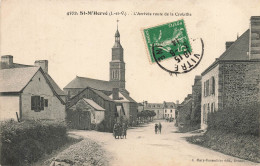 St M'hervé * L'arrivée , Route De La Croixille * Villageois - Autres & Non Classés