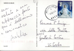 Philatelic Postcard With Stamps Sent From BOSNIA HERZEGOVINA To ITALY - Bosnie-Herzegovine