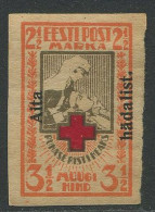 Estonia:Unused Imperforated Overprinted Stamp Stamp Red Cross, Aita Hädalist, 1923, MNH - Estland