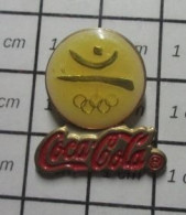 1522 Pin's Pins / Beau Et Rare / JEUX OLYMPIQUES / 1992 BARCELONA BARCELONE COCA-COLA - Olympische Spiele