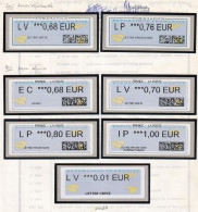 France Timbres De Distributeurs N°1173 & 1175 -  Ensemble De 7 Valeurs - Neuf ** Sans Charnière - TB - 2010-... Illustrated Franking Labels