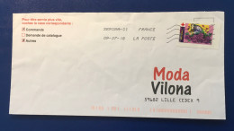 Auto-Adhésif Carnet Croix Rouge 2018. Sans Prédécoupe. Rare Sur Lettre - Storia Postale