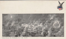 New York Brooklyn Bridge By Night Authorized By Act Of Congress May 19-1898 (arthur Strauss) - Brooklyn