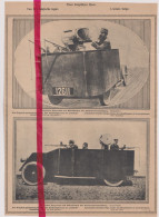 Oorlog 14/18 - Belgisch Pantser Automobiel, L'armée Belge  - Orig. Knipsel Coupure Tijdschrift Magazine - 1916 - 1914-18