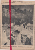 Péronne - Funérailles Des Femmes & Enfants Après Bombardement - Orig. Knipsel Coupure Tijdschrift Magazine - 1916 - 1914-18