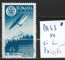 ROUMANIE PA 43 ** Côte 2 € - Neufs