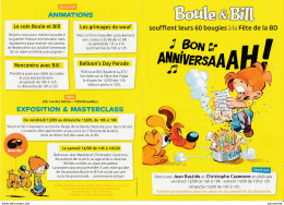 BASTIDE : Flyer Bd 60 Ans De BOULE ET BILL - Autres & Non Classés