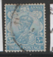 India  1926 SG  209  3a. Blue  .   Fine Used - 1911-35 Roi Georges V