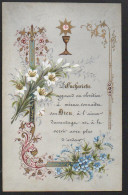Image Religieuse  De 1908 (9x14cm) Souvenir (sur Support Genre Acétate)  - Religion & Esotericism