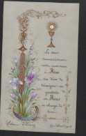 Image Religieuse  De 1902 (8x13cm) Souvenir (sur Support Genre Acétate)  - Religion & Esotérisme