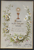 Image Religieuse  De 1891 (8x11cm) Souvenir (sur Support Genre Acétate)  - Religion & Esotericism