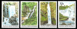 1990 Papua New Guinea Waterfalls Guni,Rouna,Ambua,Wawoi Set MNH** Tr129 - Géographie