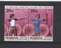 PENRHYN  N°  127/28  * *   Jo 1980  Tir A L Arc - Tir à L'Arc