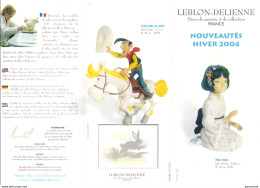 YOKO TSUNO - LUCKY LUKE - BECASSINE - IZNOGOUD : Depliant Leblon Delienne Hiver 2004 - Objets Publicitaires