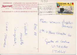 Philatelic Postcard With Stamps Sent From HOLLAND To ITALY - Cartas & Documentos