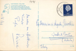 Philatelic Postcard With Stamps Sent From HOLLAND To ITALY - Cartas & Documentos