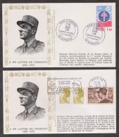 ENVELOPPE J.DE LATTRE DE TASSIGNY 1889-1952-LOT 2. - Non Classés