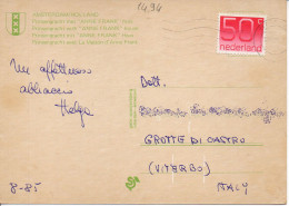 Philatelic Postcard With Stamps Sent From HOLLAND To ITALY - Storia Postale