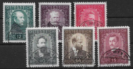 Österreich 1932: ANK 545- 550 O, Serie Österreichische Maler (500.-) - Used Stamps