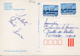 Philatelic Postcard With Stamps Sent From HUNGARY To ITALY - Covers & Documents