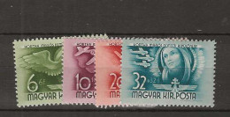 1940 MNH Hungary Mi 651-54 Postfris** - Unused Stamps