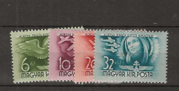 1940 MNH Hungary Mi 651-54 Postfris** - Nuevos