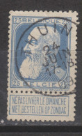 COB 76 Oblitération Centrale THUIN - 1905 Thick Beard