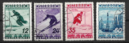 Österreich 1936: ANK 623- 626 O, Serie FIS II Innsbruck (180.-) - Gebraucht