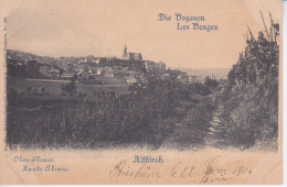 68 - HAUT-RHIN - ALTKIRCH - 1904 - LES VOSGES + CACHET POSTAL BIESHEIM TIMBRE DEUTSCHES REICH 10 ROUGE - Altkirch