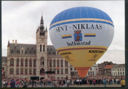 Sint Niklaas Ballonstad Grote Markt - De Waaslander Gedoopt 8/9/1991 Heteluchtballon Peter Jean Sax Meter Greta Vercaute - Sint-Niklaas