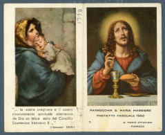 °°° Santino N. 8661 - Parrocchia S. Maria Maggiore Precetto Pasquale 1962 °°° - Religion & Esotericism
