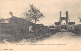 24-GROLEJAC- ENVIRONS DE SARLAT- LE CHÂTEAU LE PONT SUSPENDU - Sonstige & Ohne Zuordnung