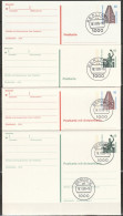 Berlin Ganzsache 1990 Mi.-Nr.P129 - P130+ P132- P133 Tagesstempel BERLIN 16  Cv,dn,df 16.11.89  ( PK 428 ) - Postkaarten - Gebruikt