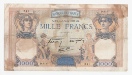 Francia - Terza Repubblica (1870-1940) - 1000 Francs "Ceres Et Mercure" - 1 000 F 1927-1940 ''Cérès E Mercure''