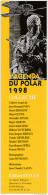 Marque Page AGENDA DU POLAR 1998 Illustré Par CLAEYS - Lesezeichen